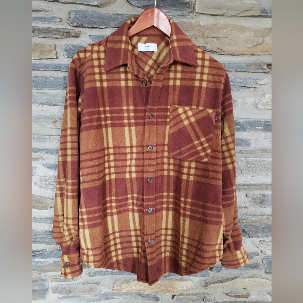 Tna Plaid Flannel Brown size 2